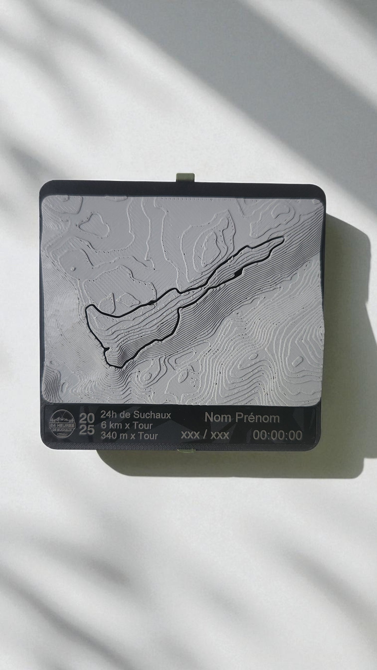 Médaille topographique personnalisée