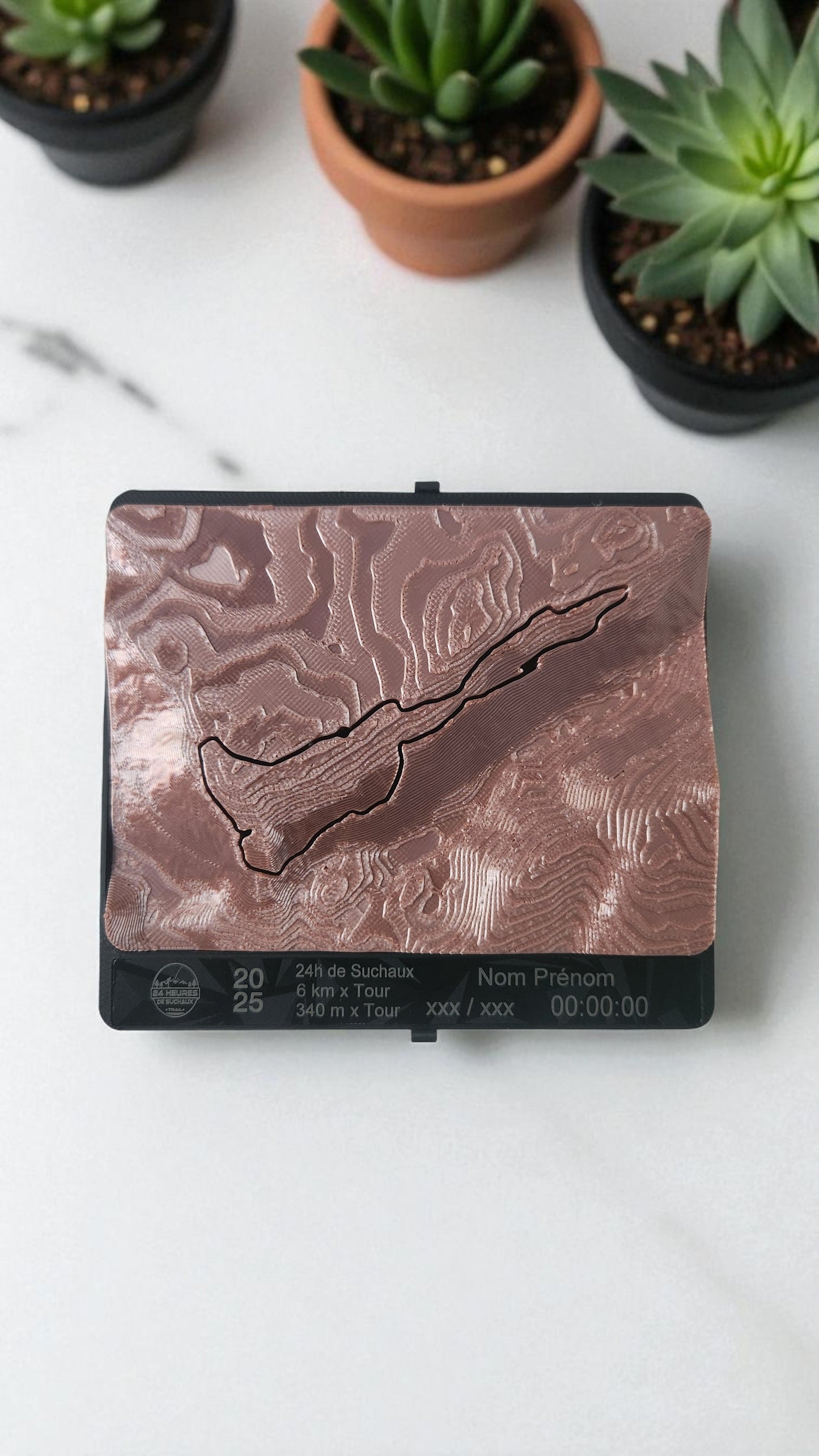 Médaille topographique personnalisée