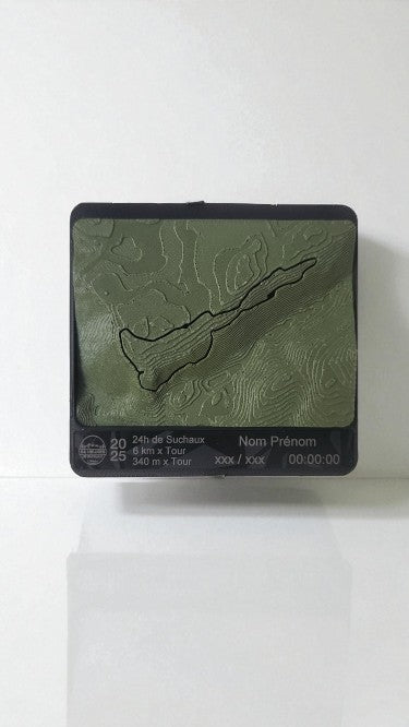 Médaille topographique personnalisée