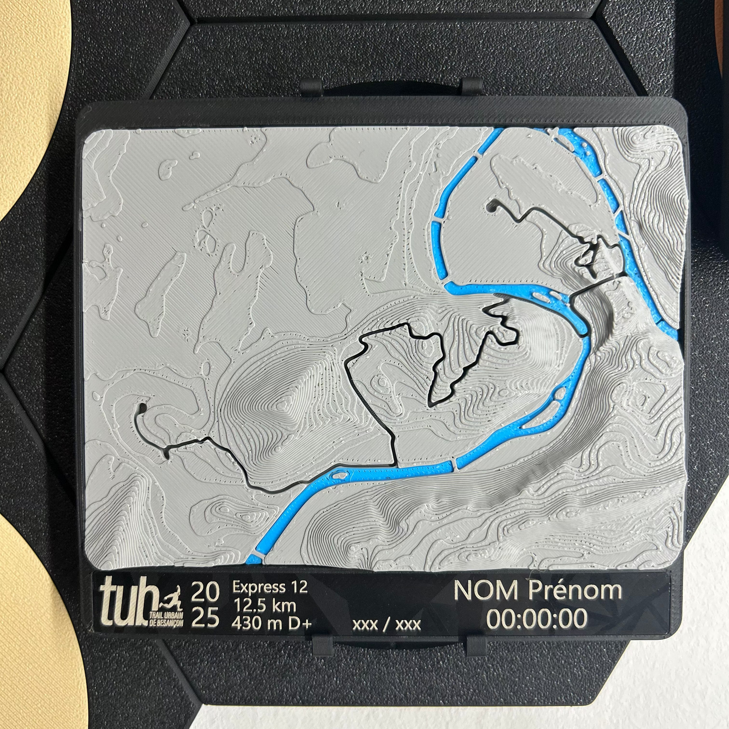 Médaille topographique personnalisée