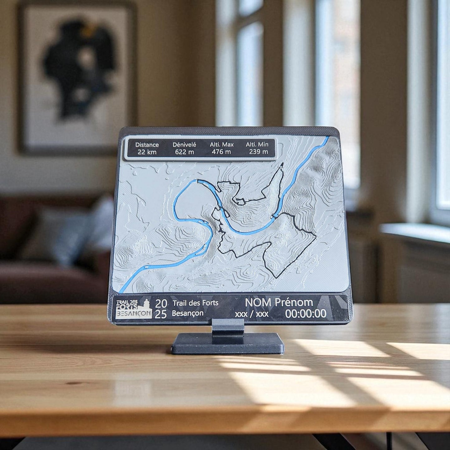 Médaille topographique personnalisée